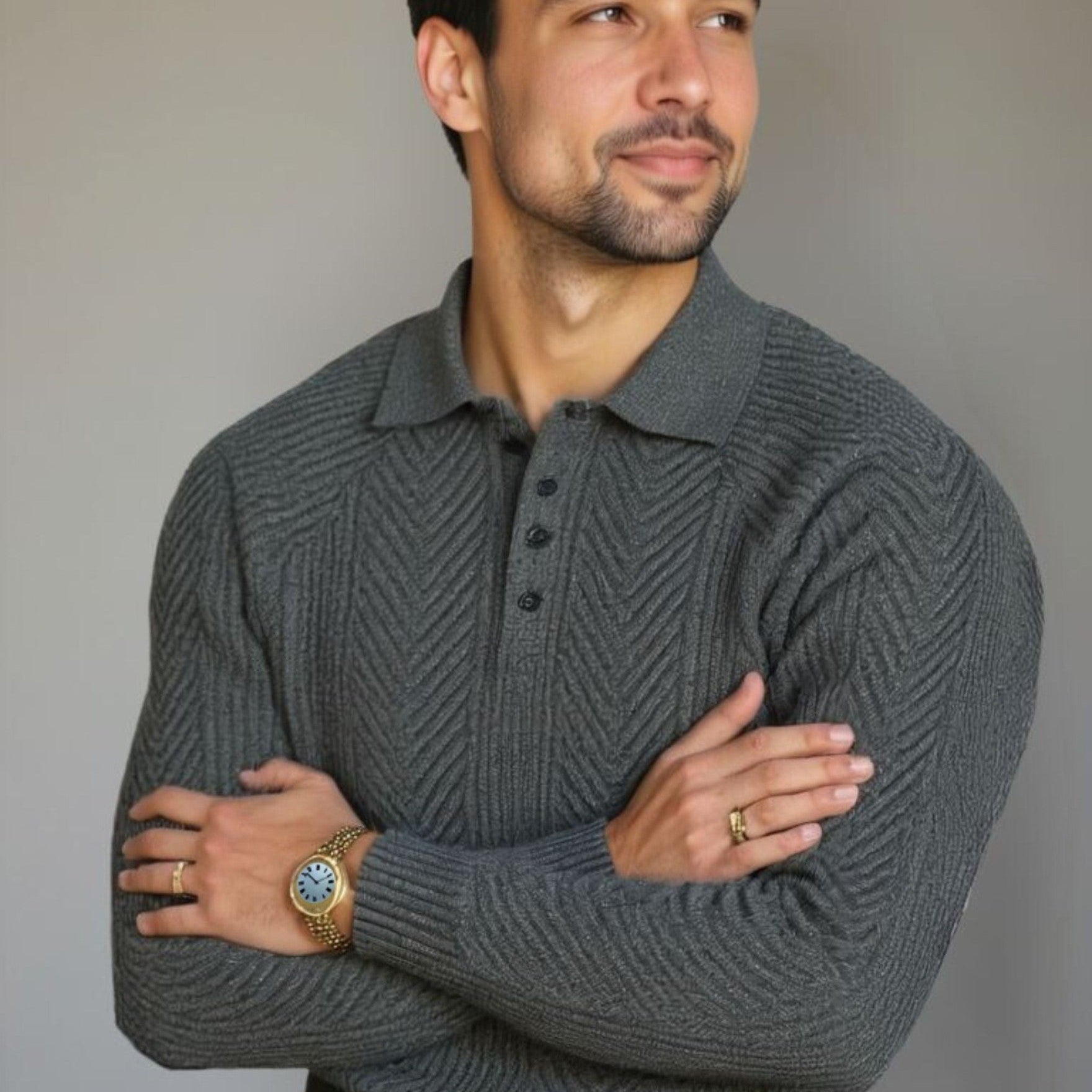 Viggo™ | Pulover od pamuka s V-izrezom